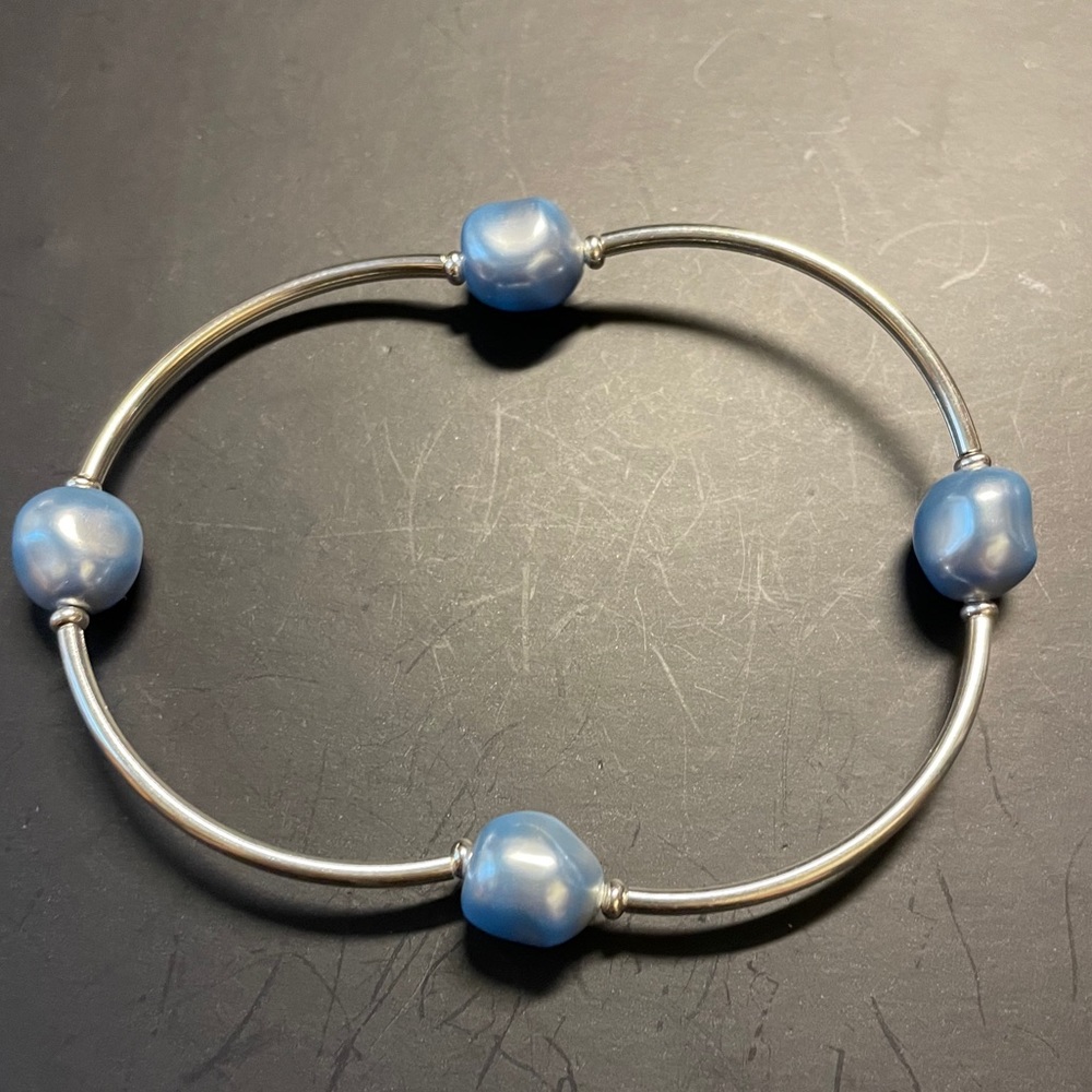 Callura Silver Plated Bracelet Swarovski Pearls
